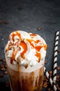 Cold coffee drink frappe frappuccino Royalty Free Stock Photo