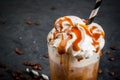 Cold coffee drink frappe frappuccino Royalty Free Stock Photo