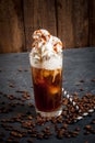 Cold coffee drink frappe frappuccino Royalty Free Stock Photo