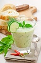 Cold cucumber soup