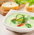 Cold cucumber soup