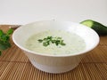 Cold cucumber soup