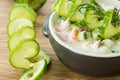 Cold cucumber soup