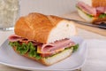 Cold Cut Sandwich Closeup Royalty Free Stock Photo