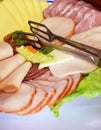Cold cuts plate Royalty Free Stock Photo