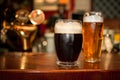 Cold dark beer in glass Royalty Free Stock Photo