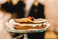 Cold desserts and wedding cakes Royalty Free Stock Photo