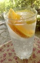 Cold dring with orange and lemon