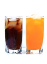 Cold-drink glasses Royalty Free Stock Photo