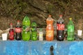 Cold drinks and beverages at a road side stall: Swat valley, Pakistan - June 10, 2023