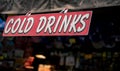 Cold drinks sign Royalty Free Stock Photo