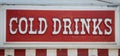 Cold drinks sign Royalty Free Stock Photo