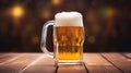 cold empty beer mug Royalty Free Stock Photo