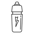 Cold energy drink icon, outline style