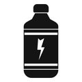 Cold energy drink icon, simple style