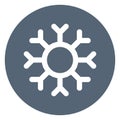 Cold, forecast bold outline vector icon which can easily modify or edit Royalty Free Stock Photo