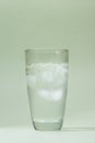 Cold fresh drinking water in glass on table Royalty Free Stock Photo