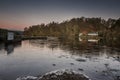 Cold and frosty morning at Loch Lomond Royalty Free Stock Photo