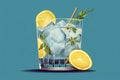 cold gin tonic drink