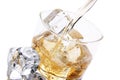 Cold glass of alcohol Royalty Free Stock Photo