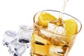 Cold glass of alcohol Royalty Free Stock Photo