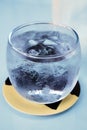 Cold Glass with Ice Water