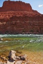 Cold green water of the Colorado River Royalty Free Stock Photo