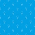 Cold ice cream pattern vector seamless blue