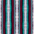 Cold Ikat Vector Seamless Pattern. Gloss Ogee