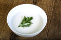 Cold kefir soup