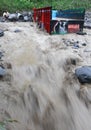 Cold lava flood Royalty Free Stock Photo