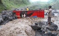 Cold lava flood Royalty Free Stock Photo