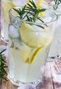 Cold lemon drink Royalty Free Stock Photo