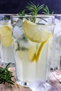 Cold lemon drink Royalty Free Stock Photo