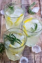 Cold lemon drink Royalty Free Stock Photo