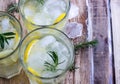 Cold lemon drink Royalty Free Stock Photo