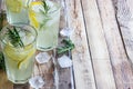 Cold lemon drink Royalty Free Stock Photo