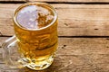 Cold light beer mug Royalty Free Stock Photo