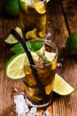 Cold Longdrink (Cuba Libre) Royalty Free Stock Photo