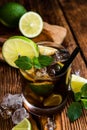 Cold Longdrink (Cuba Libre) Royalty Free Stock Photo