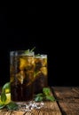 Cold Longdrink (Cuba Libre) Royalty Free Stock Photo