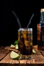 Cold Longdrink (Cuba Libre) Royalty Free Stock Photo