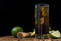 Cold Longdrink (Cuba Libre) Royalty Free Stock Photo