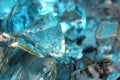 Cold blue,teal and beige colored ice cubes. Royalty Free Stock Photo