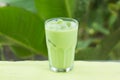 Cold Matcha green Tea Royalty Free Stock Photo