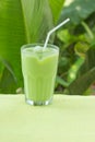 Cold Matcha green Tea Royalty Free Stock Photo