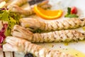 Cold mixed fish appetizers Royalty Free Stock Photo