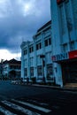 On a cold morning, the beautiful city of Jogja, the bustling human atmosphere with their own busy lives