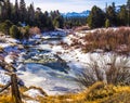 Cold Mountain Stream Iced Over