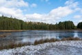 Late Autumn Snow in Muskokas Royalty Free Stock Photo